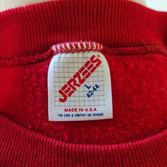 Vintage 80s 90s Christmas Santa's Helper Sweatshirt L - Picture 5 of 5